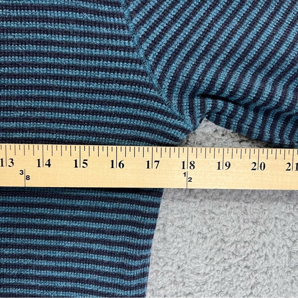 Eddie Bauer T-Shirt Long Sleeve Striped Blue Women Size Large - Picture 7 of 7